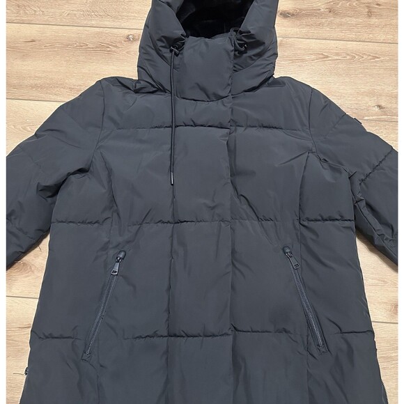 Women’s DKNY Heavy Puffer Parka Long Coat Jacket Black XL EUC! - Picture 6 of 15
